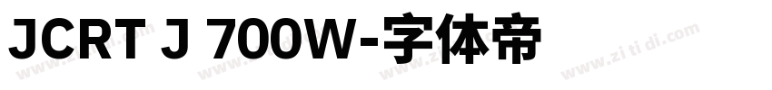JCRT J 700W字体转换